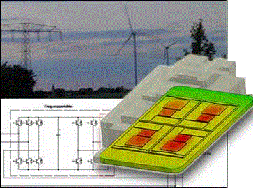 Températures des IGBT et diodes pour un module de puissance